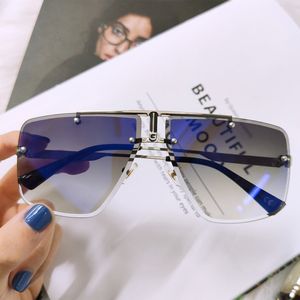 Zonnebril Square Rimless Men Summer Fashion Sun Glasses Classic Luxury Brand Shades For Women UV400 ZONNEBRIL EYEWEAR 230519