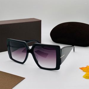 Lunettes de soleil carrées femmes 2023 Vintage marque TF femmes lunettes de soleil luxe mode hommes