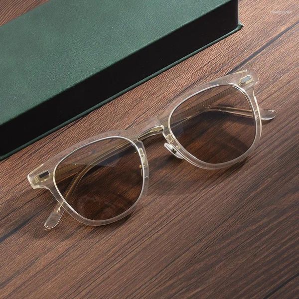 Lunettes de soleil Star Style MDNS Maillard rétro pour hommes femmes UV400 acétate japonais tendance avec monture de lunettes de prescription