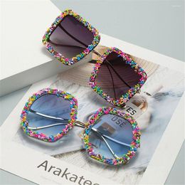 Lunettes de soleil Steampunk pour femmes lunettes de soleil esthétiques à la mode nuances Punk lunettes drôles décorations d'halloween faveurs de fête