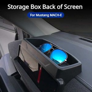 Zonnebrillen geschikt voor Mustang mach-e achterscherm opbergdoos zonnebril tissues anti slip sil pads ford mach-e automotive accessoiresxw4