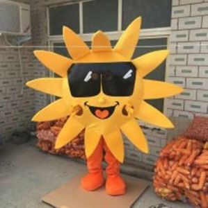 Lunettes de soleil Soleil Vêtements Costume De Mascotte Halloween Noël Tenues De Personnages De Dessins Animés Costume Dépliants Publicitaires Vêtements Carnaval Unisexe Adultes Tenue