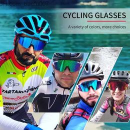 Lunettes de soleil Lunettes de soleil Lunettes de cyclisme Hommes Femmes Vélo de route Sport Équitation Lunettes de course Lunettes Vélo Vtt Fietsbril pour Z230705