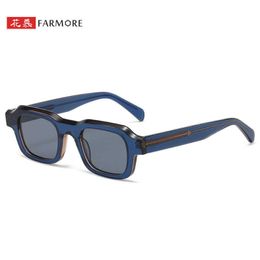 Fleur Mu Plate Cadre Fashion Small Square Frame carré Anti-Blue Light and Myopia Sunglasses NOUVELLE TENDANCE
