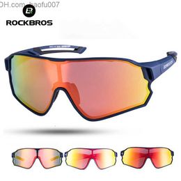 Lunettes de soleil Lunettes de soleil ROCKBROS Lunettes de vélo VTT Vélo de route polarisé UV400 Ultralight Unisex Bicycle Eyewear Sport Equipment Z230704