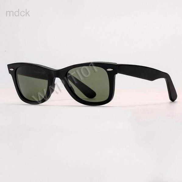 Gafas de sol gafas de sol viajero 50 mm lente de vidrio real marco de tablón gafas de sol para hombres mujeres espejo flash 54 mm gafas de sol de gran tamaño sol gafas UV400HKD230704