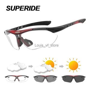 Gafas de sol SUPERIDE fotocromáticas para correr, ciclismo, gafas de sol para hombres y mujeres, gafas para bicicleta con marco para miopía, gafas polarizadas para bicicleta de carretera MTB H24223