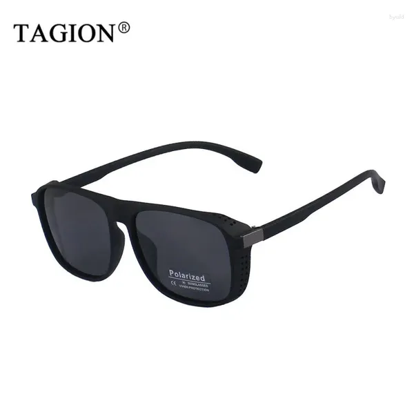 Gafas de sol Tagion Brand Hombres Polarizados Sun Gases Classic Retro Protección Retro Sports Eyewear conduciendo Sun Shade Masculino al aire libre