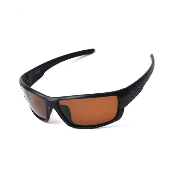 Gafas de sol TAGION Gafas deportivas Gafas de sol polarizadas para hombre Gafas de conducción de visión nocturna Lentes amarillas Gafas marrones para hombre 231128