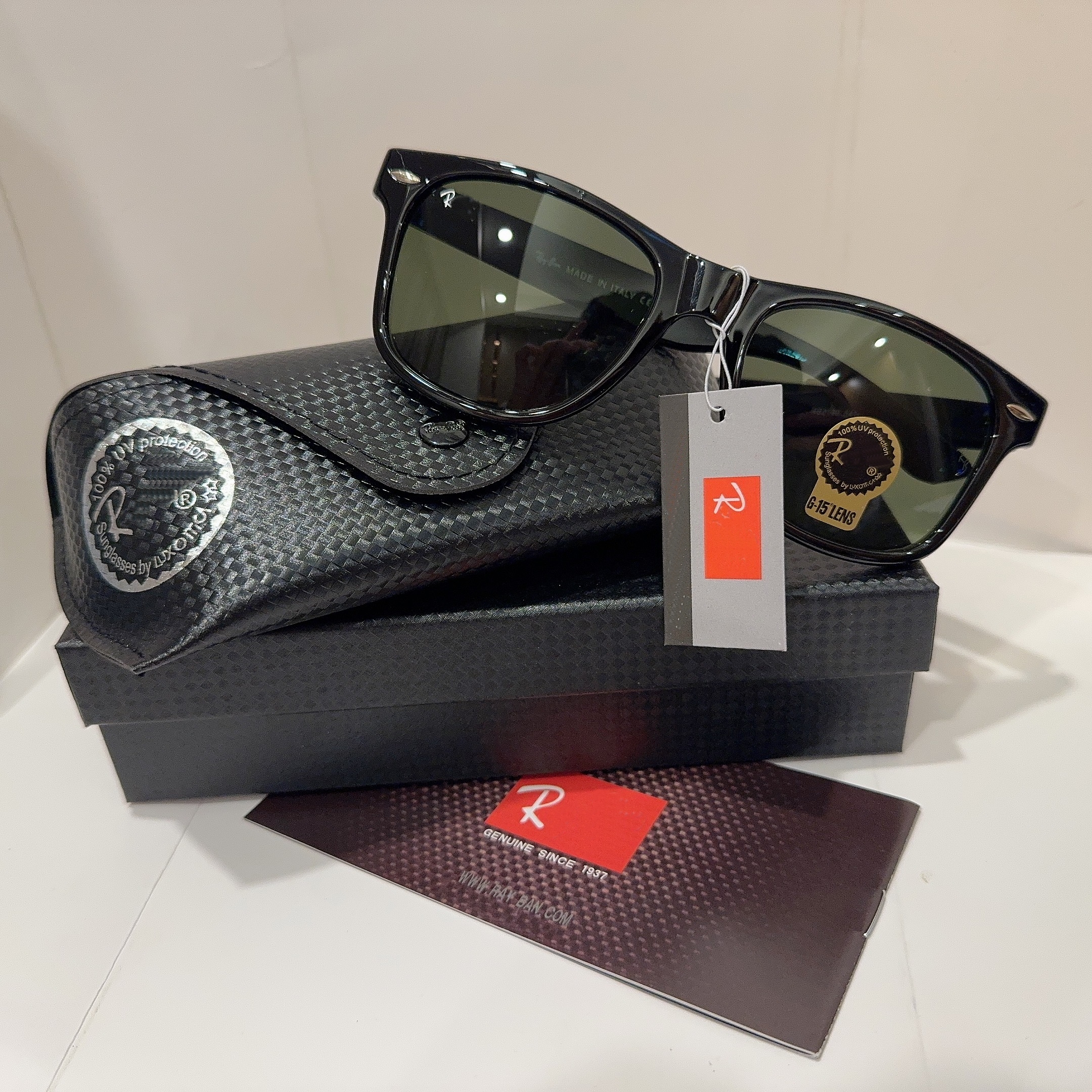 Sunglasses Temperament Classical Eye Protection Sunglasses with Box by Default Same Style for Men and Women