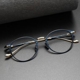 Zonnebril Titanium Frames Designer Merk Vintage mode luxe Vrouwen Mannen Leesbril Frame Brillen Brillen-Frame Lens Ti017