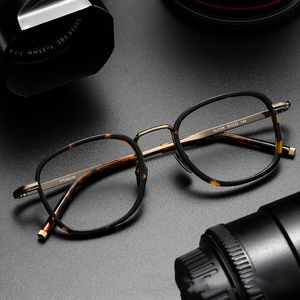 Zonnebril Titanium Frames Designer Merk Vintage mode luxe Vrouwen Mannen Brilmontuur Brillen Brillen-Frame Lens To109