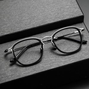 Zonnebril Titanium Frames Designer Merk Vintage mode luxe Vrouwen Mannen Leesbril Frame Brillen Brillen-Frame Lens Ti007