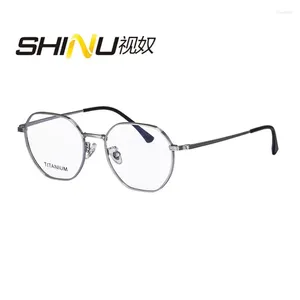 Lunettes de soleil Titanium Lunes Femmes en 2024 Prescription Progressive Eyeglass Multifocal Eyewear Single Vision Personnalisé