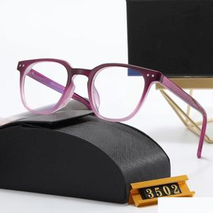 Lunettes de soleil Top Luxury Lens Designer Womens Mens Goggle Senior Eyewear for Women Eyeglasses Frame Vintage Metal Sun Glasses With Box J Dhmm3