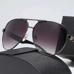 Gafas de sol Gafas de sol ovaladas superiores para hombres Diseñador de lujo Tonos de verano Anteojos polarizados Negro Vintage Gafas de sol de gran tamaño para mujeres Hombre con caja de regalos ll