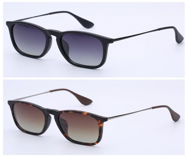 lunettes de soleil de qualité supérieure Chris Real lentilles polarisées hommes femmes avec étui en cuir marron ou noir accessoires de vente au détail 6295214