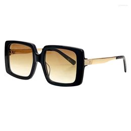 Lunettes de soleil Top qualité Design de luxe femmes haut de gamme acétate et alliage UV400 lunettes de soleil voyage Shopping Selfie