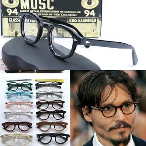 Lunettes de soleil Lunettes optiques de qualité supérieure FaMes hommes Femmes Perçonnettes Round acétate Myopie Lemtosh Eyeglass 228h