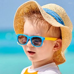 Lunettes de soleil TR90 mode enfants polarisées garçons et filles lunettes mignonnes Protection UV lunettes d'équitation de plage UV400
