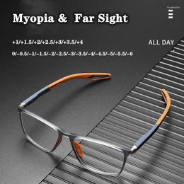 Zonnebril TR90 Sport Leesbril Ultralight Anti-blauw Licht Presbyopie Brillen Mannen Bijziendheid Ver zicht Optische Brillen DioptrieTo 4.0