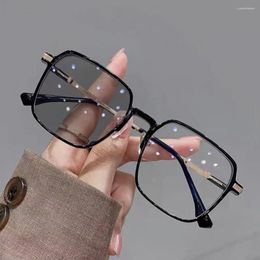 Lunettes de soleil verres transparents Blocage de lumière bleue avec vue sur le cadre pour les lunettes de protection oculaire unisexe des lunettes
