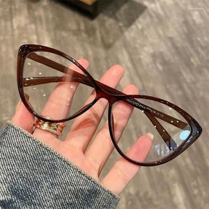 Zonnebril Trend Merk Luipaard Frame Brillen Vrouwen Retro Ins Anti Blauw Licht Cat Eye Bril Lezen Computer Eyewears Decoratie