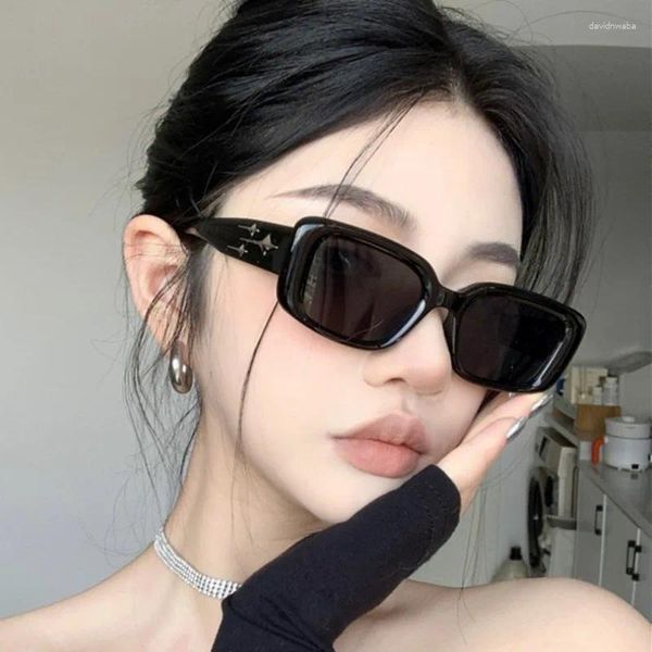 Lunettes de soleil tendance multicolores rectangulaires pour femmes, marque de styliste de haute qualité, lunettes de luxe unisexes UV400, accessoires d'été