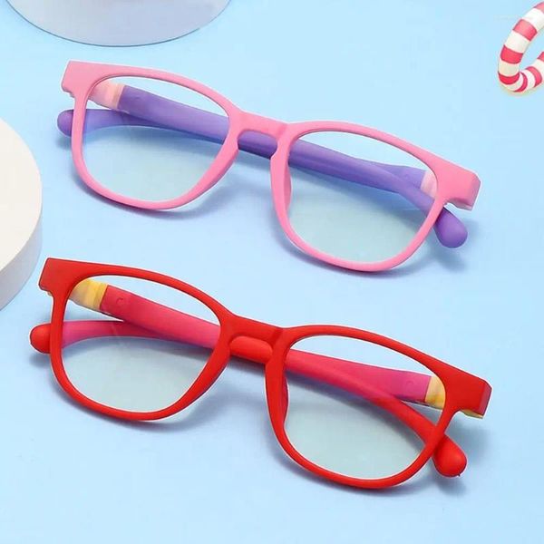 Lunettes de soleil Ultra légères en Silicone pour enfants, amovibles et pliables, pour garçons et filles, Protection des yeux d'ordinateur, lunettes Anti-bleu