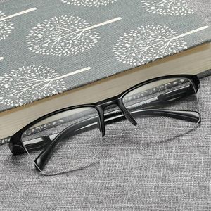 Zonnebrillen Ultralichte halve frame leesglazen voor presbyopia -bril met diopters 0,75 1,0 1,25 1,5 1,75 2.0 2.25 2.5 2,75 3,0 3,25