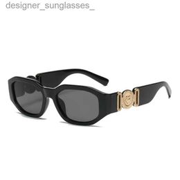 Óculos de sol exclusivos irregulares pretos óculos de sol designer tons para mulheres verão viajando retângulo moda plástico quadro sol óculos l231214