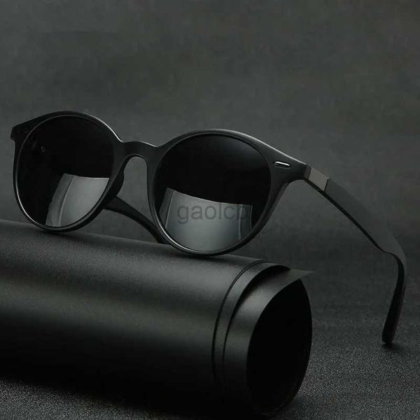 Lunettes de soleil Unisexe Retro Rivet Polaris Sungass Sungasses Fashion Oval Frame Sun Glasses For Men Women Woad Shade Eyewear Gafas de Sol UV400 24412