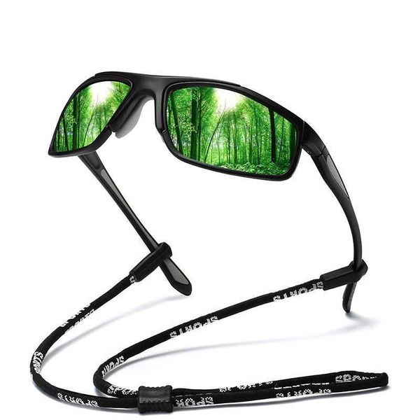 Lunettes de soleil Unisexe TR-90 Sports enveloppants Lunettes de soleil avec des lentilles interchangeables pour hommes Femmes Finshing Running Polaris Sun Gernes 240423