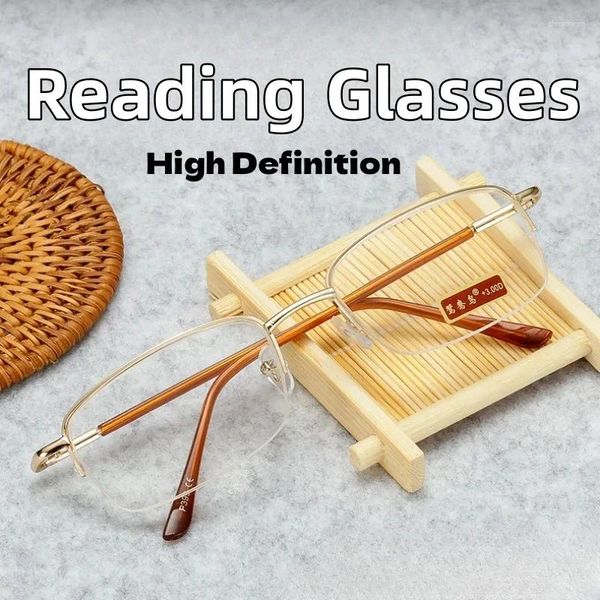 Lunettes de soleil unisexes de lecture carrée tendance Lady haute définition des lunettes de vue