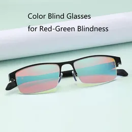 Lunettes de soleil universelles rouge vert lunettes de cécité de couleur femme hommes lunettes de correction de cécité de couleur pilote pour le daltonisme