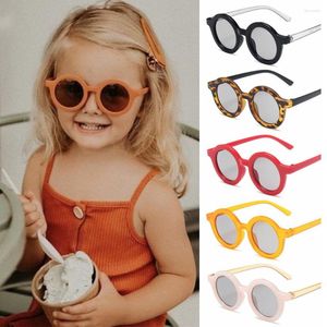 Zonnebril UV 400 Bescherming Ronde frame Toddler Kinderen Eyewear voor kinderen strandglazen