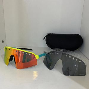 Lunettes de soleil UV400 3 Lenses Cycling Eyewear Sports Outdoor Grasses Bike Goggles Polarisé avec Case for Men Women 31