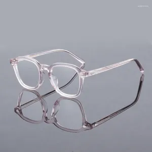 Zonnebril Vantz Vintage Brillen Mannen Vrouwen Acetaat Brilmontuur Lenzen Merk Designer Leesbril Gafas De Sol