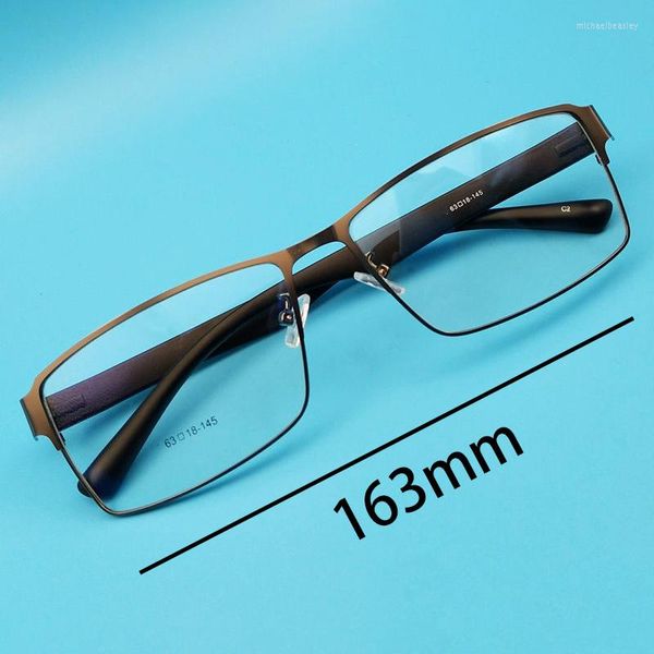 Lunettes de soleil Vazrobe163mm surdimensionné myopie lunettes mâle lunettes cadre hommes grand visage anti lumière bleue 0 -100 150 200 250 300 lunettes larges