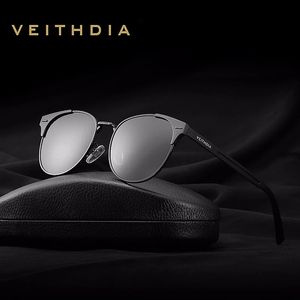 Gafas de sol VEITHDIA Marca Retro Aluminio Deportes al aire libre Conducción Lente polarizada Gafas vintage Gafas de sol para hombres Mujeres VT6109 231121