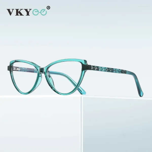 Lunettes de soleil Vicky Femmes Prescription Lunettes Hyperopie Myopie Lecture Anti Lumière Bleue Blocage Cat Eye Lunettes Cadre PFD2131