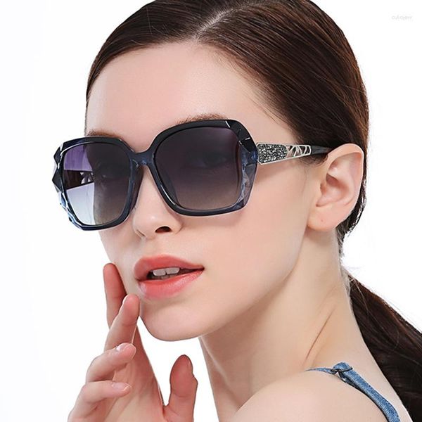 Gafas De Sol Vintage con montura grande para mujer, Gafas De diseñador para hombre, Lentes De ojo De gato De gran tamaño, Gafas De Sol Retro De moda para mujer