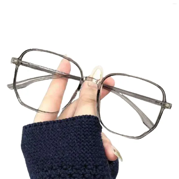 Lunettes de soleil Vintage avec filtre de lumière bleue, verres clairs et larges, Anti-fatigue oculaire, UV, éblouissement, pour les étudiants en lecture de jeux