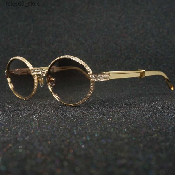 Lunettes de soleil Vintage Carter lunettes de soleil de luxe en acier inoxydable lunettes de soleil hommes rétro Design nuances strass lunettes de soleil Quavo Sunnies Q231120