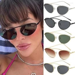 Gafas de sol Cat Eye For Women Small Frame Retro UV400 Eyewear Fashion Fashion Streetwear Accessories