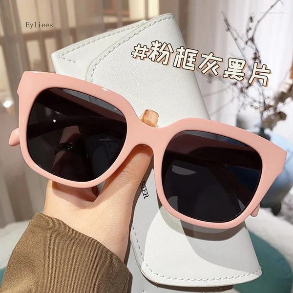 Lunettes de soleil Vintage Cat Eye Femmes Marque Designer Square Sun Lunettes Rétro Tortue Décor Rectangle Big Frame Shade Lunettes Femme