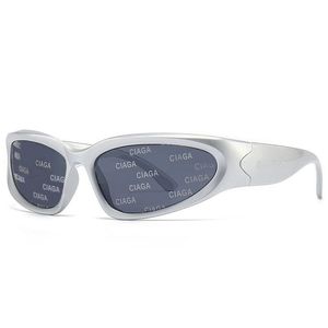Zonnebril Vintage Designer Mode B-frame Brillen Buitenfeest Zwart Wit Tinten Y2K Cyberpunk Zonnebril Voor Dames Heren S47 Otxvt