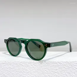 Gafas de sol Collection japonesa de gafas de acetato redondo para hombres y mujeres Miopía hechas a mano anteojos