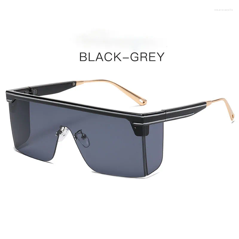 Sonnenbrille Vintage Übergroße Quadratische Männer Frauen Marke Designer Flache Top Mode Einteilige Linse Sonnenbrille Für Weibliche Shades