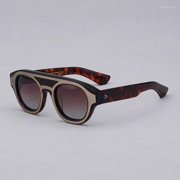 Lunettes de soleil Vintage personnalisées rétro, monture en acétate, verres de Prescription de styliste pour hommes et femmes, UV400